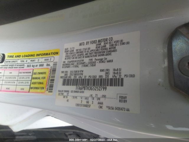 1FA6P8TH3G5252799 Ford Mustang Ecoboost