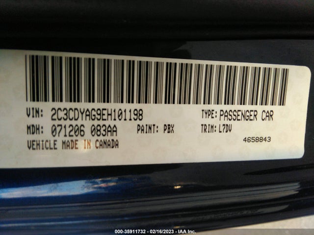 Dodge Challenger Sxt 2014 2C3CDYAG9EH101198 Image 11