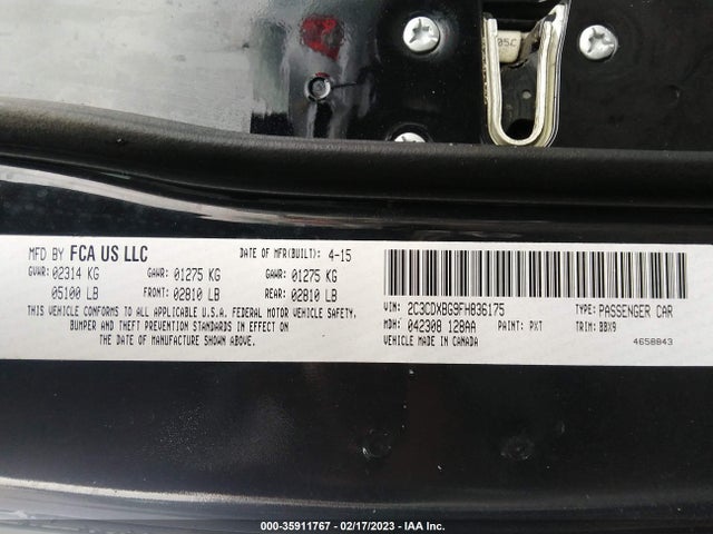 Dodge Charger Se 2015 2C3CDXBG9FH836175 Image 9