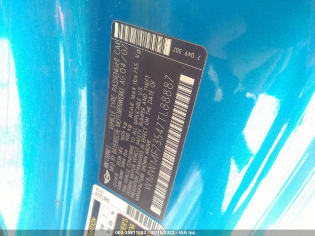 WMWMF73547TL88887 Mini Cooper Hardtop S