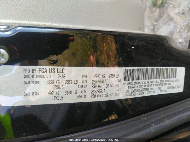 Dodge Grand Caravan American Value Pkg 2016 2C4RDGBG5GR359388 Image 9