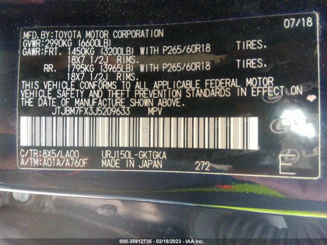 Lexus Gx Gx 460 2018 JTJBM7FX3J5209633 Image 10