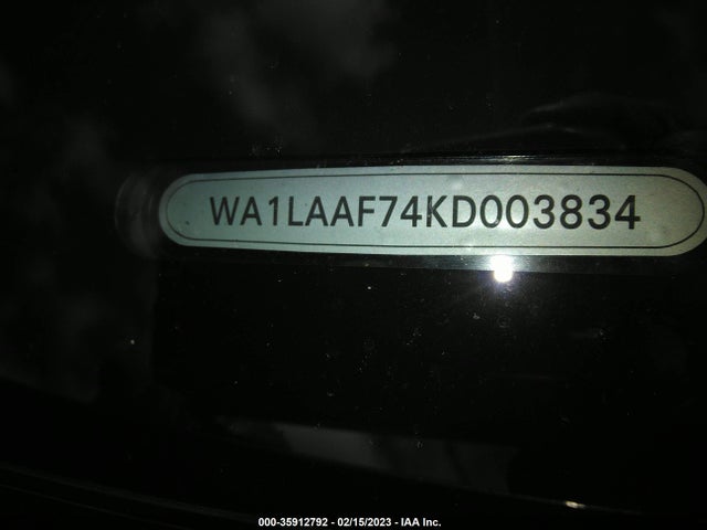 WA1LAAF74KD003834 Audi Q7 Premium Plus