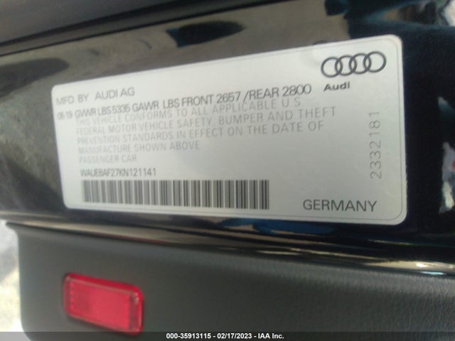 WAUE8AF27KN121141 Audi A6 Premium Plus