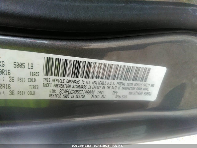 Dodge JOURNEY SE 2012 3C4PDCAB5CT146034 Image 10