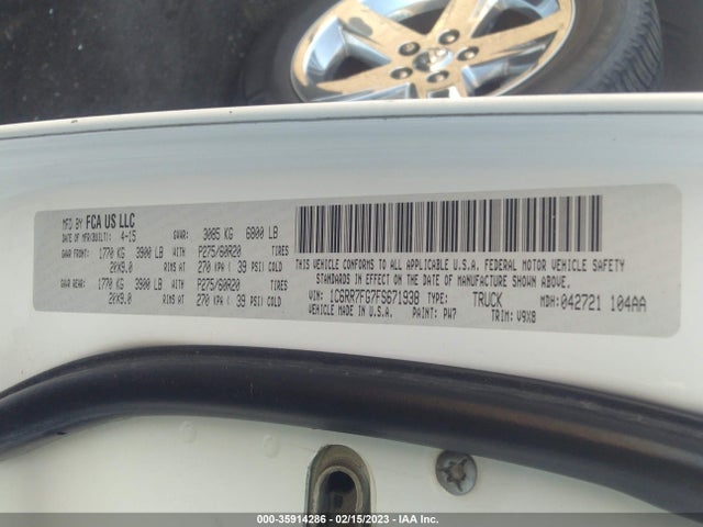 RAM 1500 Express 2015 1C6RR7FG7FS671938 Image 9