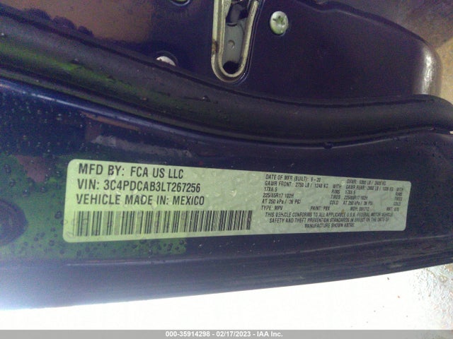 Dodge Journey Se Value 2020 3C4PDCAB3LT267256 Image 9