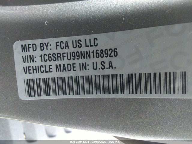 RAM 1500 Trx 2022 1C6SRFU99NN168926 Image 11