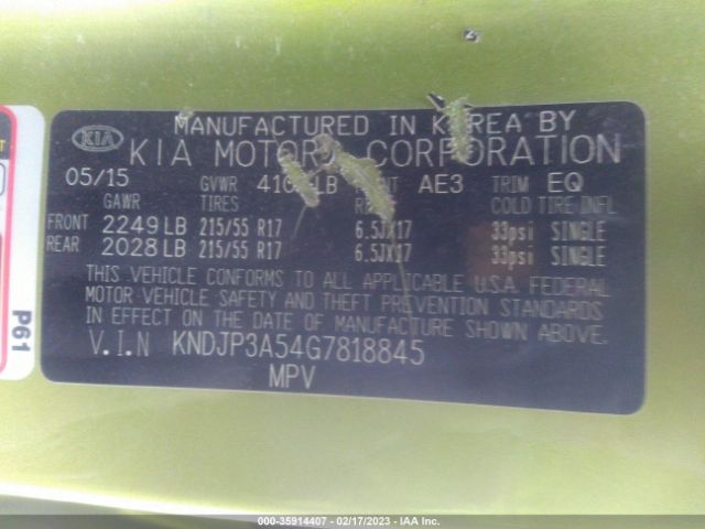 KNDJP3A54G7818845 KIA SOUL +