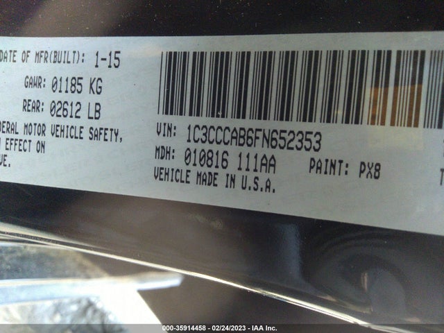 1C3CCCAB6FN652353 Chrysler 200 Limited