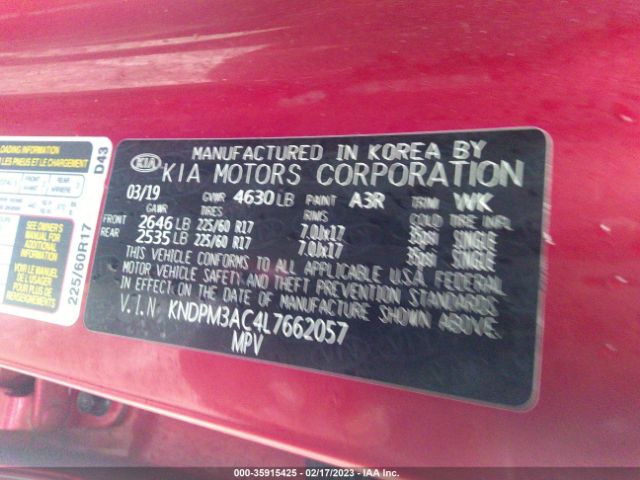 KNDPM3AC4L7662057 KIA Sportage Lx