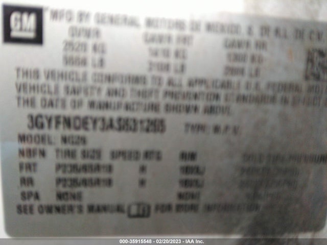 Cadillac SRX 2010 3GYFNDEY3AS631265 Image 11