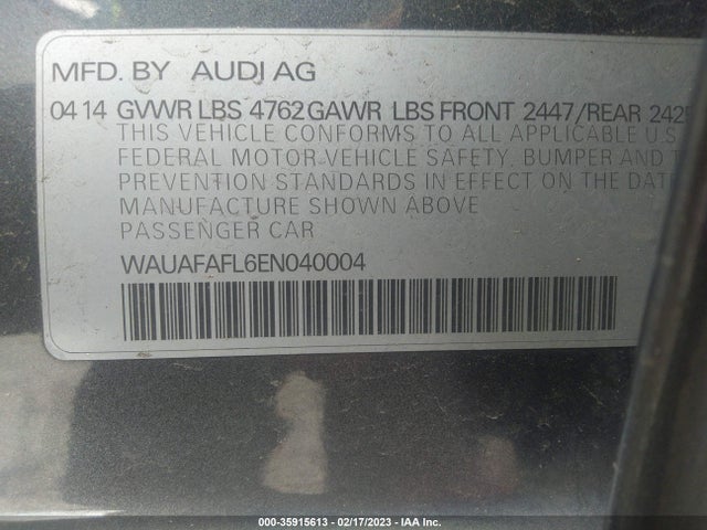 WAUAFAFL6EN040004 Audi A4 PREMIUM