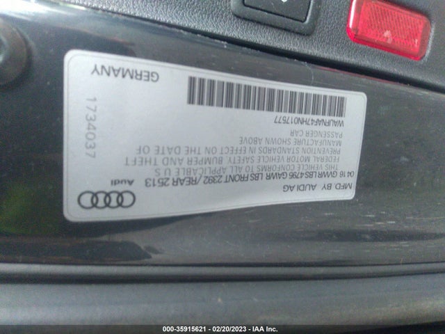 WAUFNAF47HN017577 Audi A4 Prestige