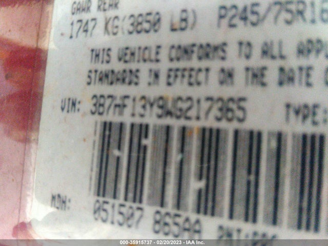 Dodge RAM 1500 1998 3B7HF13Y9WG217365 Image 10