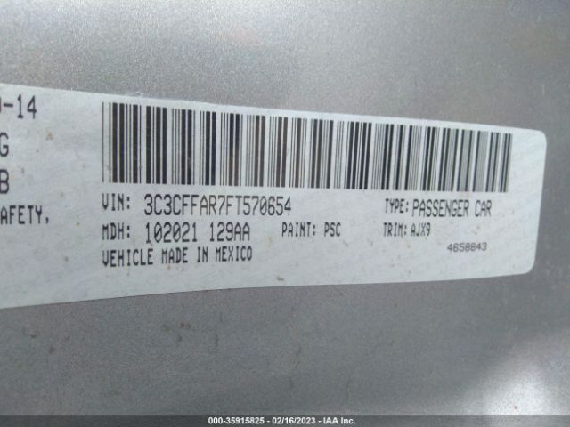3C3CFFAR7FT570654 Fiat 500 POP