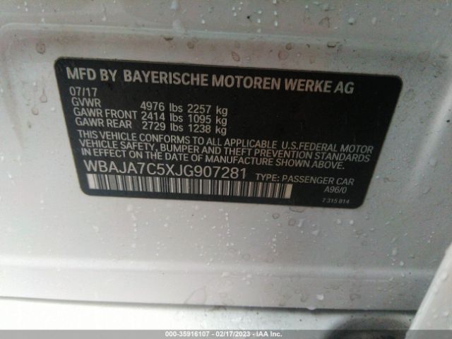 WBAJA7C5XJG907281 BMW 5 Series 530i Xdrive