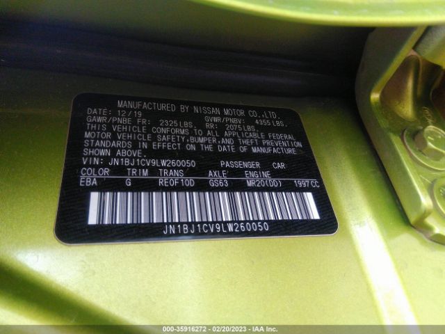 JN1BJ1CV9LW260050 Nissan Rogue Sport S