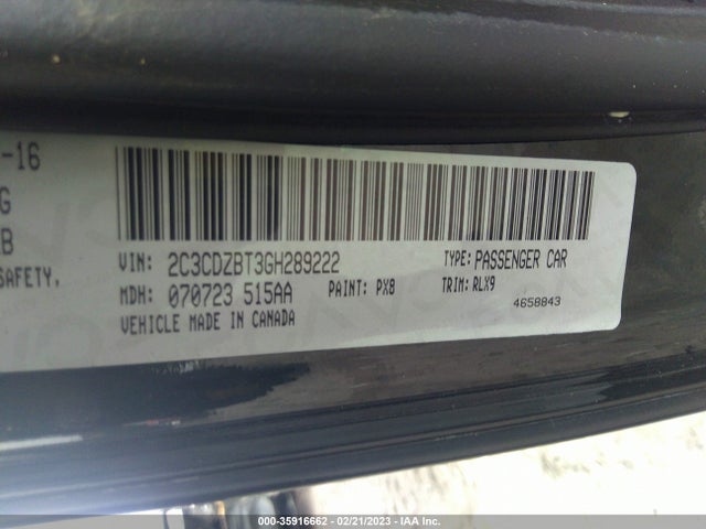 Dodge Challenger R/t Plus 2016 2C3CDZBT3GH289222 Image 9