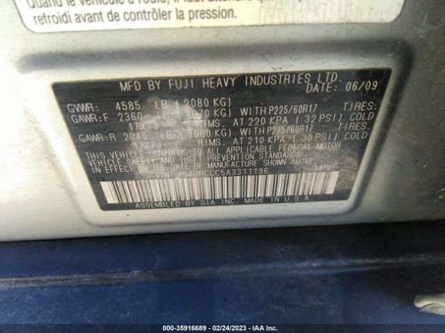 4S4BRCCC5A3311196 Subaru Outback All-weather