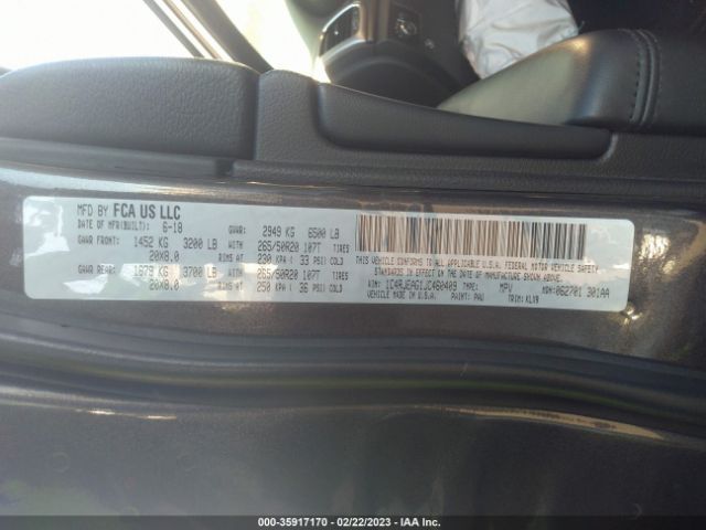 1C4RJEAG1JC460409 Jeep Grand Cherokee Altitude
