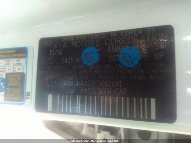 KNAGM4AD2F5082091 KIA OPTIMA HYBRID