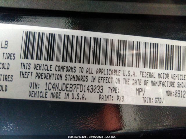 1C4NJDEB7FD143033 Jeep Compass Latitude