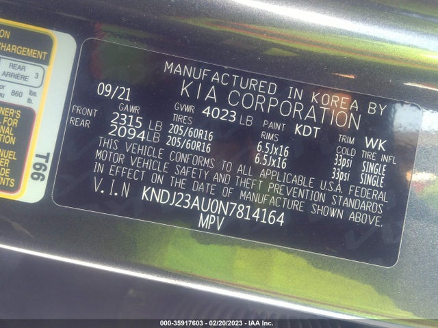 2022 Kia Soul, VIN: KNDJ23AU0N7814164