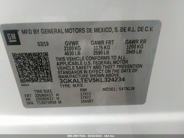 GMC Terrain Sle 2019 3GKALTEV5KL324234 Image 9