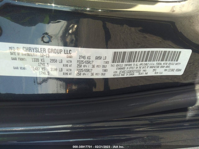 2C4RC1GG8ER273322 Chrysler Town & Country Limited