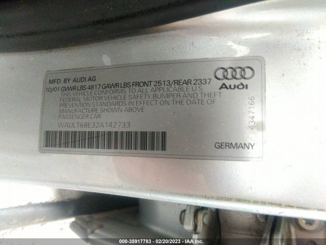 WAULT68E32A142733 Audi A4 3.0l