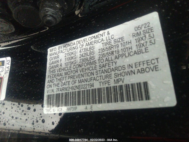 Honda CR-V 2022 7FARW2H92NE022194 Image 10