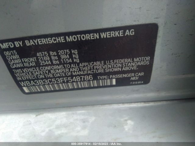 WBA3B3C53FF548786 BMW 3 Series 328i Xdrive