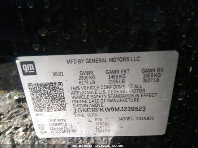 Chevrolet Traverse Ls 2021 1GNERFKW9MJ239523 Image 9