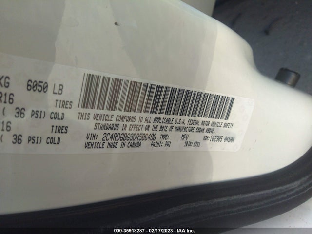 Dodge Grand Caravan American Value Pkg 2013 2C4RDGBG9DR586496 Image 10