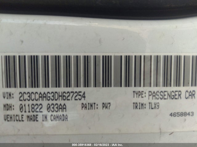 2C3CCAAG3DH627254 Chrysler 300