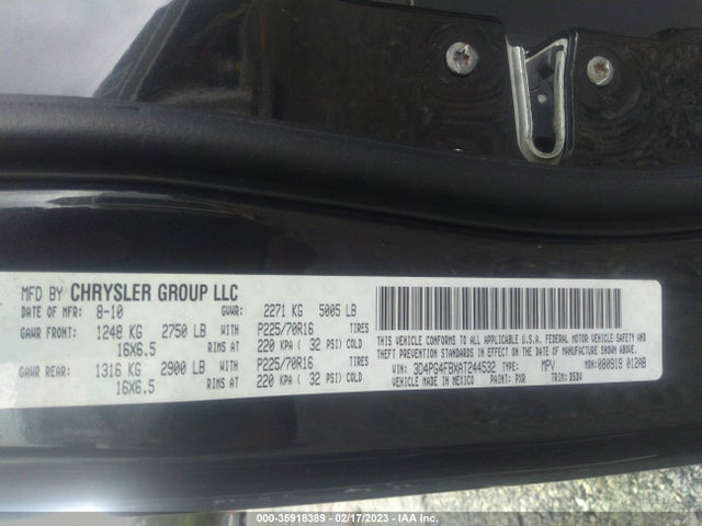 Dodge JOURNEY SE 2010 3D4PG4FBXAT244532 Image 9