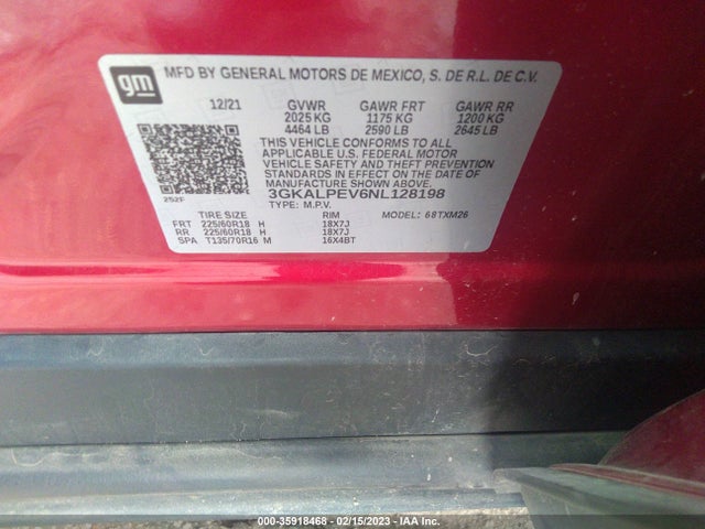 GMC Terrain Slt 2022 3GKALPEV6NL128198 Image 9