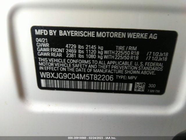 BMW X1 Xdrive28i 2021 WBXJG9C04M5T82206 Image 9