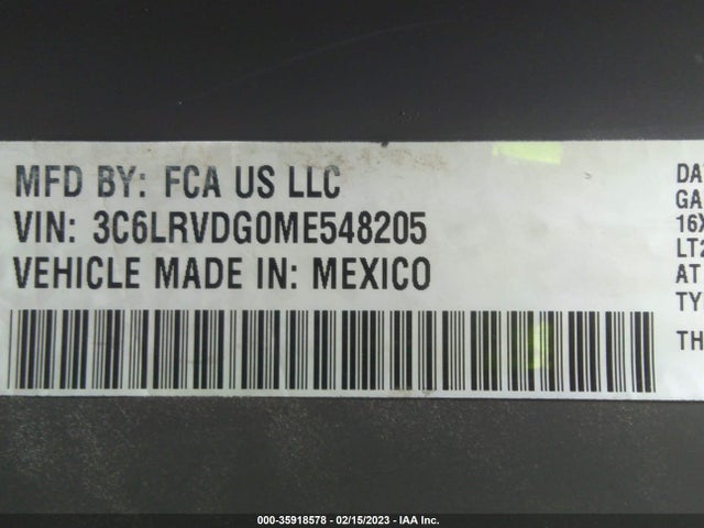 2021 Ram Promaster, VIN: 3C6LRVDG0ME548205