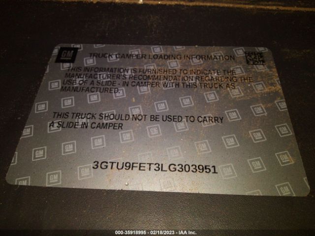 3GTU9FET3LG303951 GMC Sierra 1500 Denali