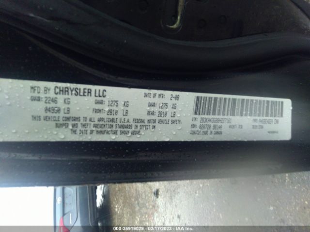 2B3KA43G88H227161 Dodge Charger