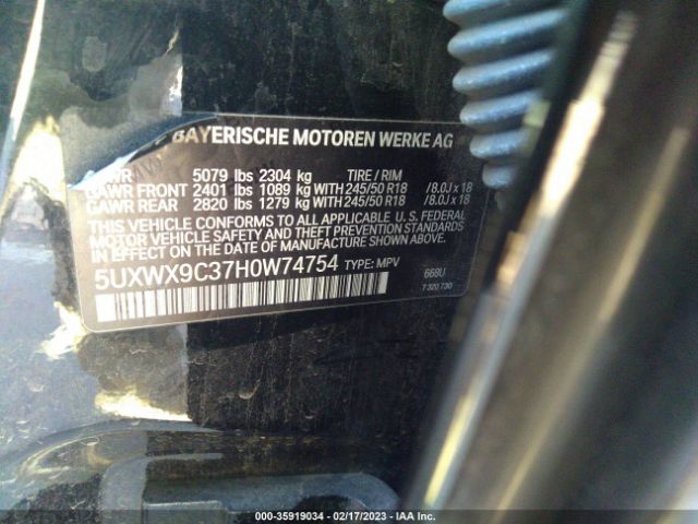 5UXWX9C37H0W74754 BMW X3 Xdrive28i