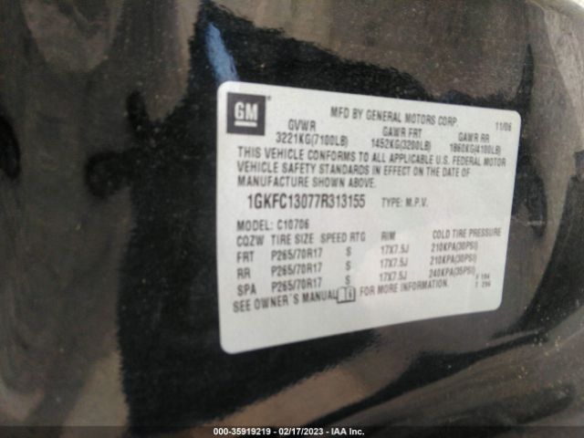 1GKFC13077R313155 GMC YUKON SLE