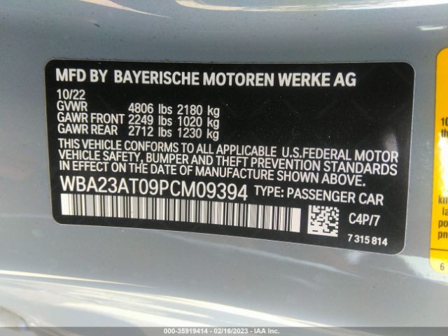 WBA23AT09PCM09394 BMW 4 Series 430i