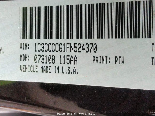 1C3CCCCG1FN524370 Chrysler 200 C