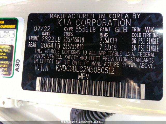 KNDC3DLC2N5080512 KIA Ev6 Wind