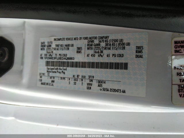 2015 Ford E-Series, VIN: 1FDWE3FL0EDA26883