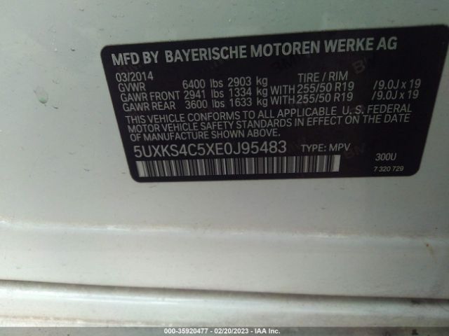 5UXKS4C5XE0J95483 BMW X5 Xdrive35d