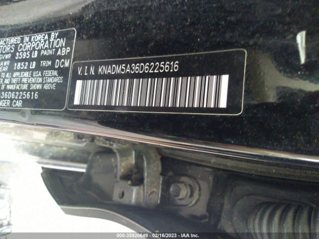 KNADM5A36D6225616 KIA RIO LX